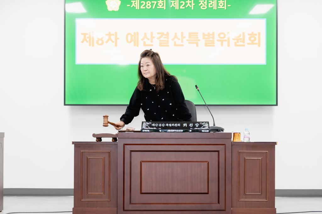 제287회 제2차 정례회 제8차 예산결산특별위원회-계수조정 이미지(1)